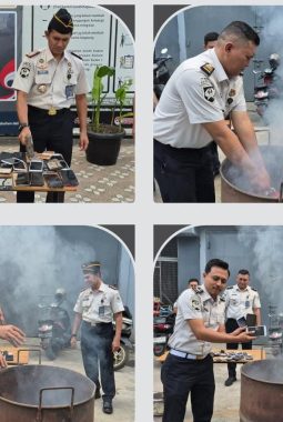 Rutan Labuhan Deli Musnahkan Ratusan Barang Sitaan Hasil Razia