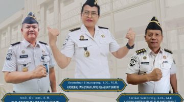 PENYEGARAN ORGANISASI, SERAH TERIMA JABATAN KALAPAS BINJAI DAN PELANTIKAN TIGA PEJABAT ESELON