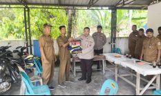 *Polres Binjai Berikan Dukungan Di Pos Kamling Desa Tandem Hilir II*