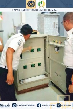 Deteksi Dini Guna Perkuat Keamanan, Seksi Kamtib Laksanakan Pemeliharaan Sarana Pengamanan di Blok Hunian