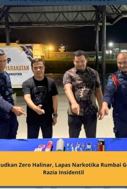 Wujudkan Zero Halinar, Lapas Narkotika Rumbai Gelar Razia Insidentil
