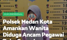 Polsek Medan Kota Amankan Wanita Diduga Ancam Pegawai Toko Ponsel