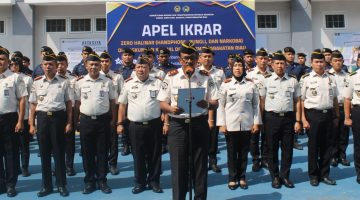 Apel Ikrar Zero HALINAR (Handphone, Pungli, dan Narkoba) di Lingkungan Kantor Wilayah Direktorat Jenderal Pemasyarakatan Riau