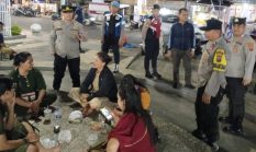 Cegah Kriminalitas dan 3C, Polres Tapteng Gelar Patroli Blue Light di Sejumlah Titik Rawan