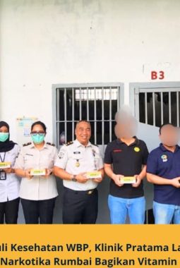 Peduli Kesehatan WBP, Klinik Pratama Lapas Narkotika Rumbai Bagikan Vitamin