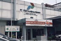 Foto: Kantor Cabang Pemasaran (Marketing Branch) Pertamina Riau, Jl. Sisingamangaraja No. 14, Kelurahan Rintis, Kecamatan Lima Puluh, Kota Pekanbaru, Riau.