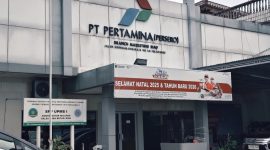 Foto: Kantor Cabang Pemasaran (Marketing Branch) Pertamina Riau, Jl. Sisingamangaraja No. 14, Kelurahan Rintis, Kecamatan Lima Puluh, Kota Pekanbaru, Riau.