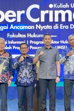Dirressiber Polda Sumut Beri Kuliah Umum di UMSU, Bahas Ancaman Nyata Kejahatan Siber di Era Digital