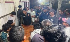 Personel Gabungan Polres Karo Sigap Redam Tawuran Antar Pemuda di Kineppen