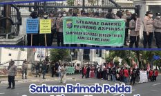 Satuan Brimob Polda Sumut Siaga Humanis di Kantor DPRD Medan, Pastikan May Day 2026 Berjalan Aman dan Kondusif