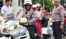 Membangun Budaya Tertib Berlalu Lintas dan Cinta Lingkungan, Ditlantas Polda Riau Edukasi Generasi Bangsa di SDN 42 Pekanbaru