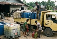 Foto: Illustrasi Dugaan Penyelewengan BBM Industri di Koridor Pangkalan Kerinci