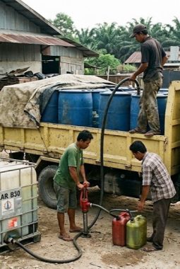 Dugaan Penyelewengan BBM Industri di Koridor Pangkalan Kerinci Disorot LSM