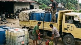Foto: Illustrasi Dugaan Penyelewengan BBM Industri di Koridor Pangkalan Kerinci
