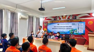 Rutan Kelas I Labuhan Deli melaksanakan kegiatan skrining kesehatan bagi warga binaan yang bertempat di Ruang Moralitas Lt.2