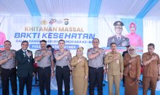 Kapolres Langkat Dukung Sukses Bakti Kesehatan Polda Sumut, Ribuan Masyarakat Antusias Ikuti Pelayanan Gratis