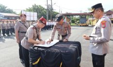 Kapolresta Deli Serdang Pimpin Sertijab Kasat Reskrim dan Dua Kapolsek Jajaran