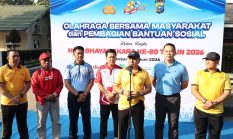 Sambut  Hari  Bhayangkara  ke-80,  Polda Riau  Gelar   Olahraga   Bersama    dan Salurkan  1.000   Paket  Bansos    untuk Masyarakat