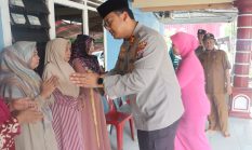 Wujud Kepedulian, Kapolres langkat Berikan Tali Asih Kepada Istri Personel Polri Yang Suaminya Telah Meninggal Dunia