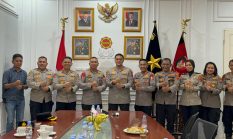 JALIN SILATURAHMI KAPOLRES BINJAI BERSAMA DANPAS BRIMOB I PERKUAT KOORDINA