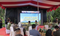 Dukung Ketahanan Pangan Nasional, Kapolres Langkat Bersama Jajaran TNI dan Forkopimda Hadiri Panen Raya Virtual di Sirapit