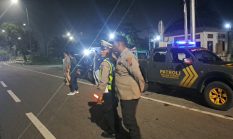 Antisipasi Aksi Balap Liar Premanisme dan Knalpot Brong,Tim UKL Polres Langkat Laksanakan Patroli Malam