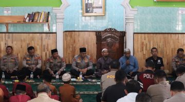 POLRES BINJAI GELAR PENGAJIAN DAN DOA BERSAMA ANAK YATIM DI MASJID AL-IKHLAS