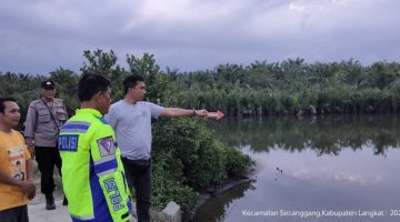 Kapolsek Secanggang Salurkan Bantuan untuk Keluarga Korban Anak Tenggelam