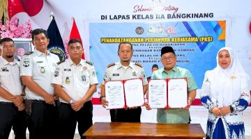 PERKUAT PROGRAM PEMBINAAN KEMANDIRIAN WARGA BINAAN, LAPAS BANGKINANG GANDENG DINAS PERIKANAN KABUPATEN KAMPAR DAN KOPERASI MERAH PUTIH LANGGINI