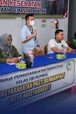 Upaya Pencegahan Hantavirus, Puskesmas Rumbai Bukit Gelar Sosialisasi Bersama Jajaran Perawatan Klinik Lapas Narkotika Rumbai