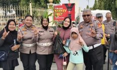 Polantas Sapa Warga di Car Free Day, Ditlantas Polda Riau Gaungkan Budaya Tertib Berlalu Lintas