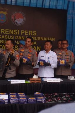 Polrestabes Medan Musnahkan Barang Bukti Narkotika dan Barang Ilegal