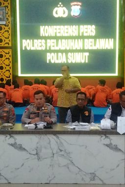 Kapolres Pelabuhan Belawan Paparkan Capaian Ungkap Kasus, Tegaskan Perang terhadap Premanisme dan Narkoba