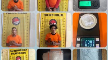 *Kurun Waktu Tiga Hari, Satres Narkoba Polres Binjai Tangkap Lima Terduga Bandar Narkoba*