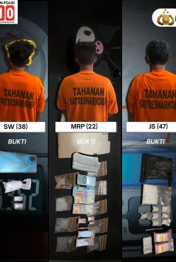 *Tiga Hari Beruntun, Polres Binjai Tangkap Pengedar Narkoba Tiga Orang Pria* 