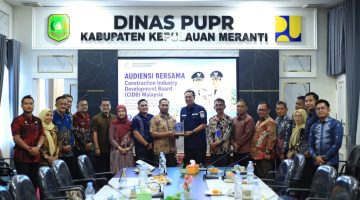 Pemkab Meranti Gandeng CIDB Malaysia Siapkan Tenaga Kerja Konstruksi Bersertifikat