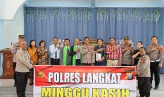 Polres Langkat Gelar Minggu Kasih, Ajak Jemaat GKI Bersama Jaga Kamtibmas dan Waspadai Kejahatan Siber