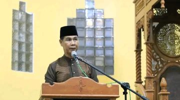 Maulid Nabi di Tebingtinggi Barat, Sekda Meranti Ingatkan Warga Soal Bahaya Karhutla