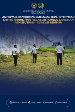 Lembaga Pemasyarakatan Narkotika Kelas IIB Rumbai terus mengintensifkan langkah-langkah deteksi dini guna mengantisipasi segala potensi gangguan keamanan dan ketertiban. 