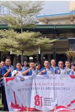 Rutan Kelas I Labuhan Deli Laksanakan Kegiatan Kebersihan Fasilitas Umum Dan Halaman Kantor