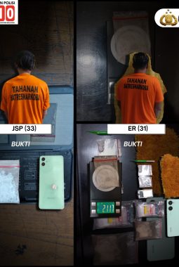 Komitmen Perangi Narkoba, Satresnarkoba Polres Binjai Tangkap Dua Pengedar Dan Amankan Barang Bukti Sabu