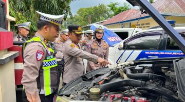 Antisipasi Bencana, Polres Langkat Cek Kesiapan Sarpras Penanganan Bencana Alam
