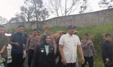 Gubernur Sumut Bersama Kapolres Binjai dan Plt. Bupati Langkat Tinjau Jalan Longsor di Desa Telagah