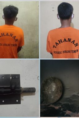 Kapolres Binjai Tegaskan Komitmen Berantas Curat, Dua Terduga Pelaku Diciduk Polsek Binjai Timur