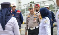 Pastikan Kesiapan Open Traffic, Ditlantas Polda Riau Tinjau Overpass STA 203+285