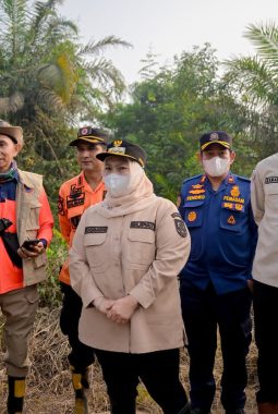 Sungai Meranti Tinjauan Karhutla Bupati Kasmarni Turun langsung Padamkan Api