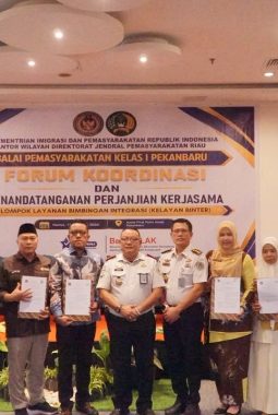 Kalapas Pekanbaru Ikuti Forum Koordinasi dan Perjanjian Kerja Sama Kelayan Binter