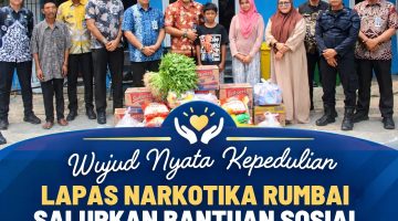 Lapas Narkotika Rumbai Salurkan Bantuan Sosial ke Panti Asuhan Al-Fajar