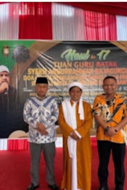 Kakanim Kelas ll TPI  Belawan Hadiri Haul ke 17 Tuan Guru Batak Syekh Abdurrahman Rajagukguk
