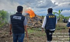 Kapolres Binjai AKBP R. Bimo Moernanda Tegaskan Komitmen Berantas Narkoba, Barak di Tunggurono Dimusnahkan
